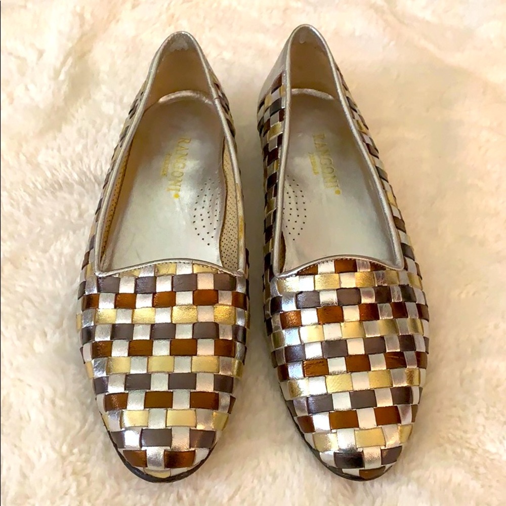 Rangoni Leather Criss Cross Shoes